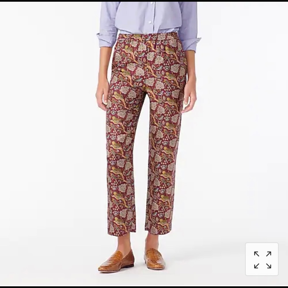 J Crew Collection: Pull-on silk pant
